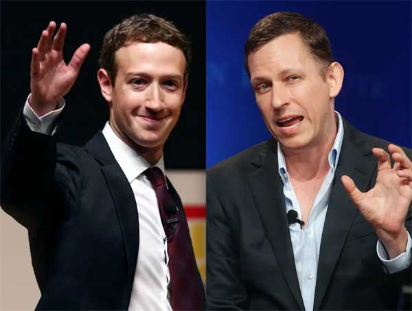 Mark Zuckerberg ve Peter Teil